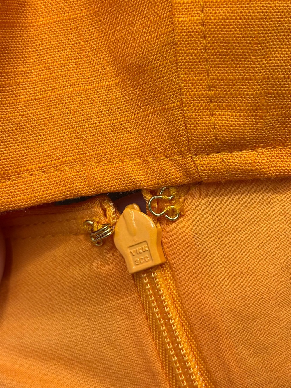 Cult Gaia Eileen Linen Dress in Apricot - Picture 8 of 11